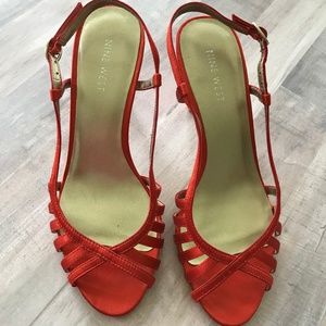 Nine West Coral Peep Toe Heel